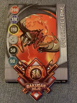 Bakugan:New Vestroia |Volcanic Lake 🥈Silver Gate Card | 8/48b - Image 2