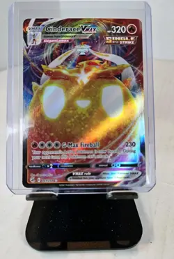 Cinderace VMAX 045/264 Fusion Strike Ultra Rare Holo Pokemon TCG Card NM - Image 1