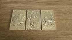 1999 Limited Edition Burger King Gold Plated Pokemon Cards Authentic - Image 1