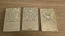 1999 Limited Edition Burger King Gold Plated Pokemon Cards Authentic - Image 2