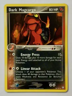 Dark Magcargo 38/109 (LP) Uncommon Team Rocket Returns 2004 Pokemon Card - Image 1