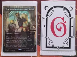 Gray Merchant of Asphodel HALO FOIL NM MTG Secret Lair Encyclopedia of Magic - Image 1
