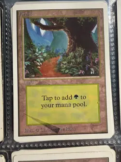 MTG: Magic the Gathering Forest Mana Land MISTAKE NEVER PLAYED - Image 1