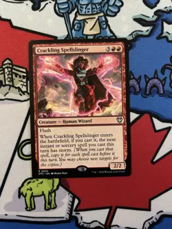 Crackling Spellslinger x1 Mtg Commander: Outlaws of Thunder Junction - Image 1