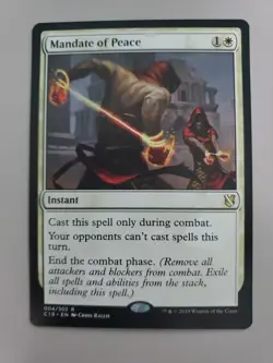 MTG Mandate of Peace Commander 2019 Regular Rare - Image 1