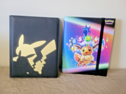 2 Binder Lot - Pokemon Eevee Prismatic Evolutions & Pikachu Ultra Pro (LP) 360+ - Image 1