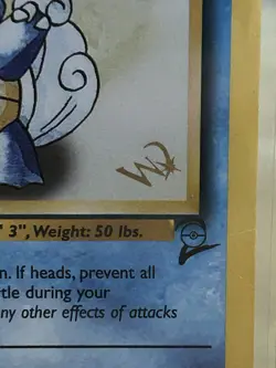 Pokemon TCG Wartortle 63/130 Base Set 2 Gold W Stamped WOTC Promo HP - Image 3