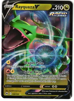 Rayquaza V 100/159 Pokemon SWSH: Crown Zenith - Image 1