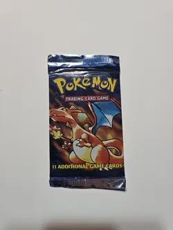 1999 Pokemon Base Set Unlimited Booster Pack Charizard WOTC Factory Sealed - Image 1