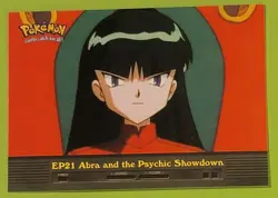 Pokemon Topps TV Animation Edition - Ep 21 Abra and the Psychic Showdown - Image 1