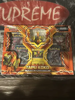 Tapu Koko Figure Collection - Pokemon TCG - Sealed Box - Figure 4 Booster Packs - Image 1