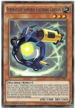 Yu-Gi-Oh! Superheavy Samurai Soulbang Cannon - NECH-EN013 - Common - 1st Edition - Image 1