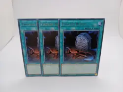 3x YUGIOH 1ST ED VASM-EN055 FOOLISH BURIAL RARE NEAR MINT (NM) - Image 1