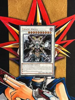OP24-EN001 Chaos Angel Ultimate Rare UNL Edition NM Yugioh Card - Image 1