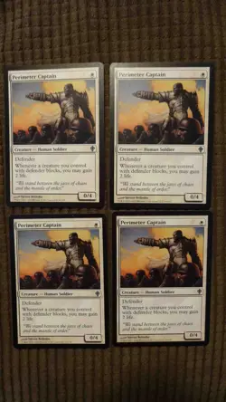 Magic: the Gathering / MtG Perimeter Captain x4 Worldwake - Image 1