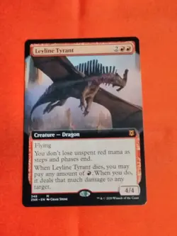 Leyline Tyrant (Extended Art) Zendikar Rising Regular Mythic - Unplayed Mint+ - Image 1
