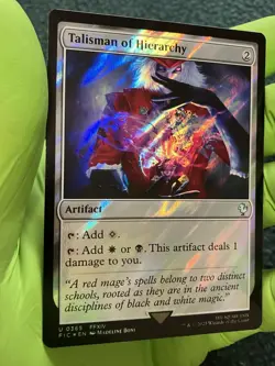 1x Talisman of Hierarchy, Surge Foil, Final Fantasy, Magic MTG NM - Image 1