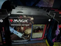 Wizards of the Coast Magic The Gathering Warhammer 40K Commander Decks Full Set - Image 1