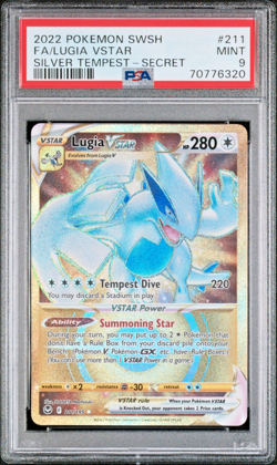 PSA 9 MINT - Lugia VSTAR - 211/195 - Pokemon: Silver Tempest - FA Secret Rare - Image 1