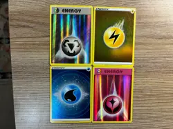 Lot Of 4 Pokemon Holo Energy Cards 2016 2020 - Image 1