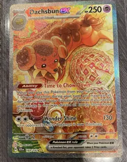 Pokemon Dachsbun ex - 169 NM 1st Edition Normal SV07: Stellar Crown - Image 1