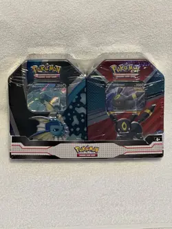Pokemon TCG- “V Heroes” Eevee Evolutions 2-Pack Tin Set (6 Total) NEW/SEALED - Image 4