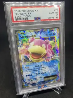 PSA 10 GEM MINT Slowbro EX 2016 Pokemon XY Evolutions 26/108 - Image 3