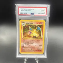Pokemon TCG WOTC Base Set Unlimited Holo Charizard #4/102 PSA 6 - Image 1