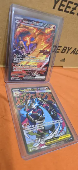 Pokemon Mega Charizard X EX 023 & Team Rocket's Moltres EX UPC Promos - NM - Image 1