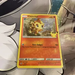 Chimchar Pokemon TCG 25th Anniversary Celebrations 12/25 Holo Promo NM 2021 - Image 3