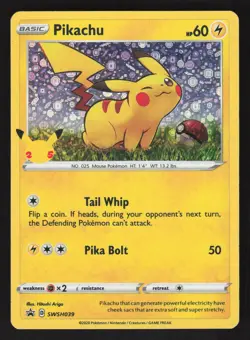 Pikachu SWSH039 Promo Pokemon General Mills - Image 1