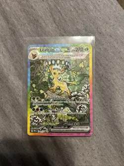 Pokemon TCG Leafeon EX Prismatic Evolutions 144/131 English - Image 1
