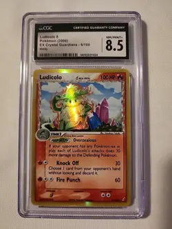 2006 Pokemon EX Crystal Guardians Ludicolo 6/100 Holo Rare CGC 8.5 - Image 1