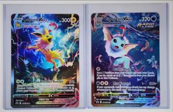 [2] JOLTEON VMAX VAPOREON VMAX 2021 POKEMON S&S BLACK STAR PROMO A Q3628 - Image 1