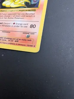 Ninetales Base Set Shadowless 1st Edition 12/102 Holo RARE 1999 Pokemon - Image 3