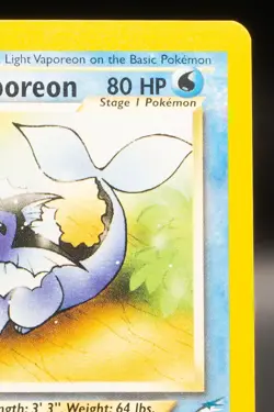 Pokemon TCG Card - Light Vaporeon 52/105 Neo Destiny Uncommon Vintage - Image 3
