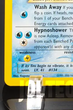 Pokemon TCG Card - Light Vaporeon 52/105 Neo Destiny Uncommon Vintage - Image 4