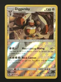 Pokemon TCG Diggersby 98/131 Forbidden Light Reverse Holo Uncommon NM - Image 1