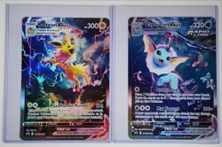 [2] JOLTEON VMAX VAPOREON VMAX 2021 POKEMON S&S BLACK STAR PROMO Q3628 - Image 1