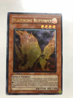 USA Seller Yugioh Blazewing Butterfly TAEV-EN089 1st Edition Ultimate Rare NM - Image 1