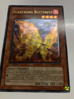 USA Seller Yugioh Blazewing Butterfly TAEV-EN089 1st Edition Ultimate Rare NM - Image 2