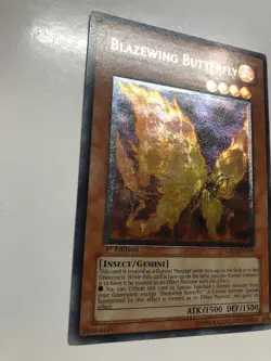 USA Seller Yugioh Blazewing Butterfly TAEV-EN089 1st Edition Ultimate Rare NM - Image 3