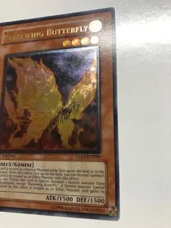 USA Seller Yugioh Blazewing Butterfly TAEV-EN089 1st Edition Ultimate Rare NM - Image 4