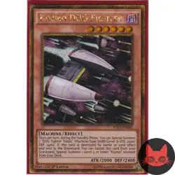Yugioh Kozmo DOG Fighter PGL3-EN030 Gold Secret Rare 1st Edition NM - Image 1
