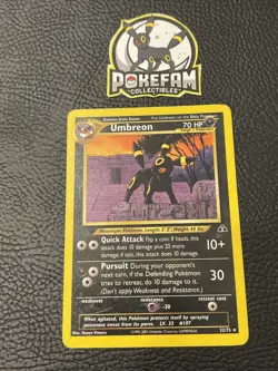 Umbreon - 32/75 - Pokemon Neo Discovery Unlimited Rare Card WOTC MP - Image 1