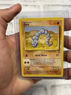 Pokemon TCG Onix Base Set 2 Unlimited Common Card 84/130 Near Mint NM Pokemon - Image 1