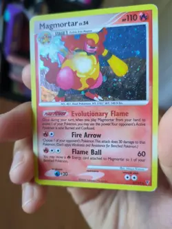 Magmortar 6/147 Holo SWIRL Supreme Victors Pokemon Card MP Clean Front/MP Back - Image 4