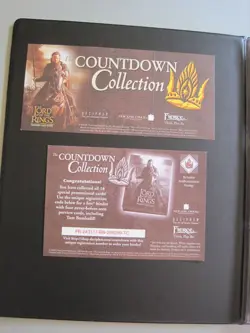 LotR TCG Countdown Collection - complete 18 card Promo set with Countdown binder - Image 4