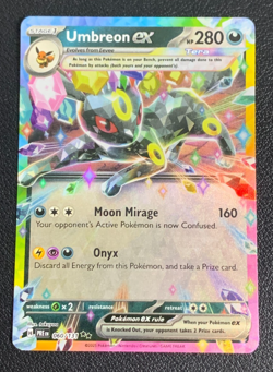 Umbreon ex 060/131 Prismatic Evolutions Double Rare Holo Pokemon TCG Card NM - Image 1