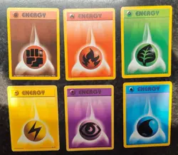 1999 Pokemon Base Set 83 Energy Cards Lot Fighting Grass Fire Lightning Water - Image 1